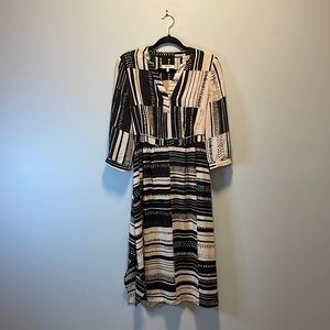 FARHI by Nichole Farhi black and cream dress. Size xs